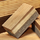 表層材に京都産木材、基材に透水性のインターロッキング耐久性と低蓄熱性に優れる「木質路面材」を開発｜建築・建材展2013
